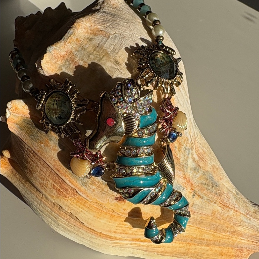 Seahorse necklace Betsey Johnson